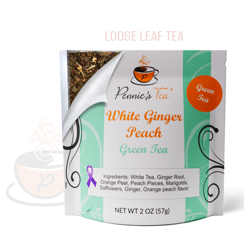 White Ginger Peach Green Tea